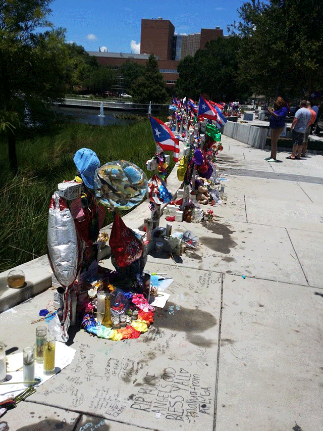 Memorial near Pulse Nightclub